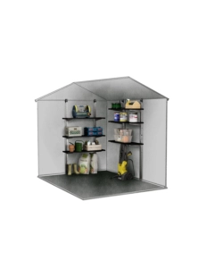 Kit scaffalatura per casette keter "shelving kit 100" in metallo 97x30 cm